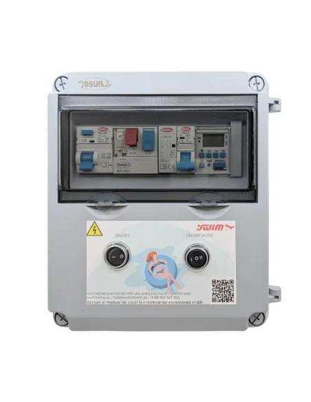Cuadro eléctrico piscina 1CV Transformador 60W DC y Control RGB WPC060R-M-1 | 8436602509306