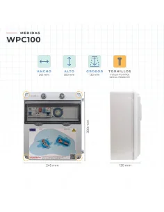 Cuadro Piscina 0.5 CV Transf. 100W AC | Celectricos 2