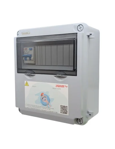 Cuadro eléctrico para iluminación de piscina WPCLUXR 150W 12V DC RGB IP65 con Diferencial WPC150LUXR | 8436602506459