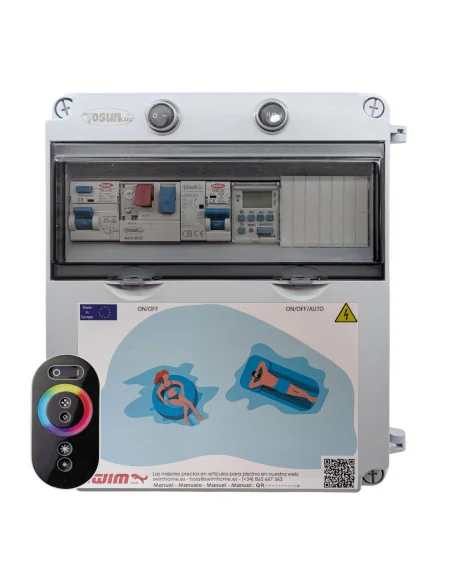 Cuadro Eléctrico Piscina Clorador | 1CV Contactor Transformador 150W Mando | 8436602509597