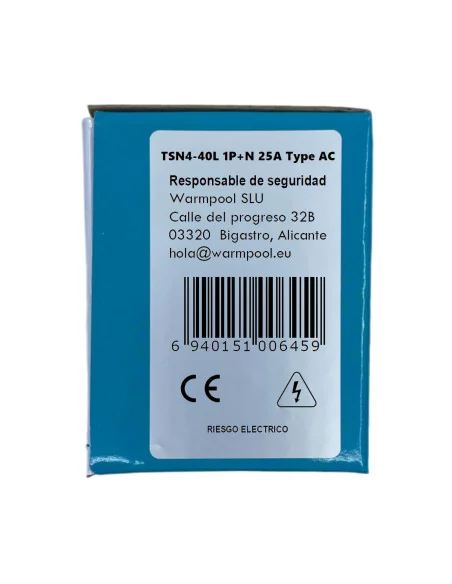 Disyuntor Diferencial RCBO TSN4-40L 1P+N 25A 30mA Clase AC 230V osun | 6940151006459